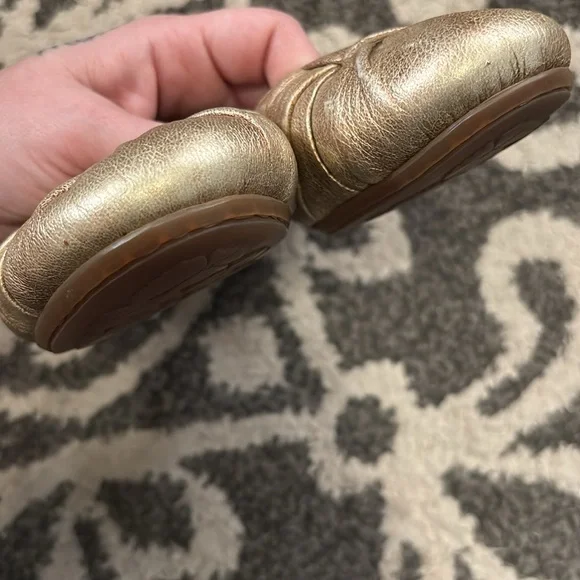 Born Gold Genuine Leather Flats - Picture 5 of 7